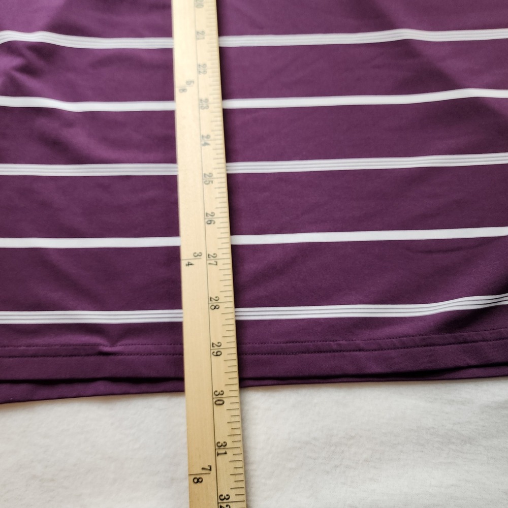 Bonobos Golf Polo Shirt Mens XXL Purple White Striped Slim Fit Short Sleeve - Picture 6 of 8